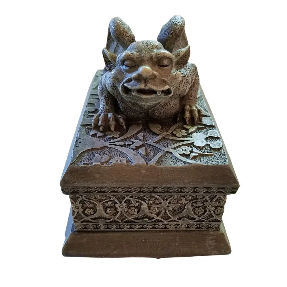 Vintage 1995 Gargoyles by Vandor Gargoyle Rectangle Trinket Jewelry Box